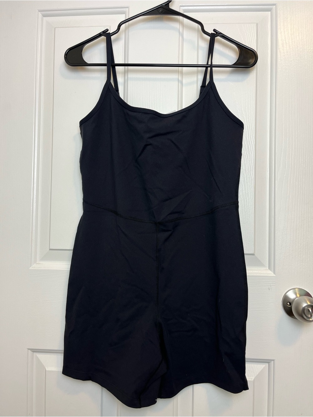 💛 Tilly's Black Spaghetti Strap Athletic Romper